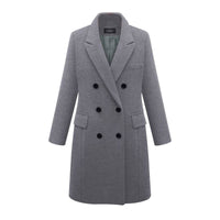 Funki Buys | Jackets | Women's Long Slim Winter Coat | Wool Blend