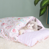 Funki Buys | Pet Beds | Cat Sleeping Bag | Japanese Cat Mat Bed | S-L