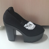 Funki Buys | Shoes | Women's Lolita Chunky Heel Platforms | Mary Janes