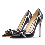 Funki Buys | Shoes | Women's Real Leather Butterfly-Knot High Heels