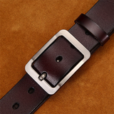 Funki Buys | Belts | Men's Genuine Leather Strap Luxury Pin Buckle Belt