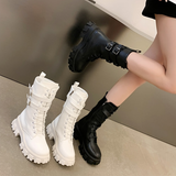 Funki Buys | Boots | Women's Chunky Motorcycle Boots | Punk Boots