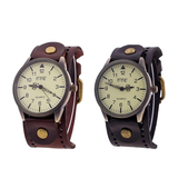 Funki Buys | Watches | Men's Women's Steampunk Wide Leather Strap