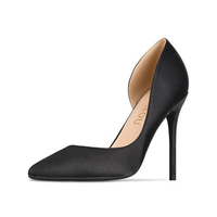 Funki Buys | Shoes | Women's Satin High Heel Stilettos | Pointed Pumps