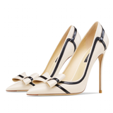 Funki Buys | Shoes | Women's Real Leather Butterfly-Knot High Heels