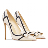 Funki Buys | Shoes | Women's Real Leather Butterfly-Knot High Heels