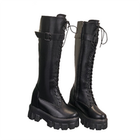 Funki Buys | Boots | Women's Knee High Boots | Retro Motorcycle Boots