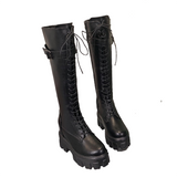 Funki Buys | Boots | Women's Knee High Boots | Retro Motorcycle Boots