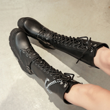 Funki Buys | Boots | Women's Grunge Motorcycle Boot | Punk Chain Boots