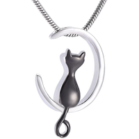 Funki Buys | Cremation Urn Necklaces | Cat Ashes Necklace | Cat Moon