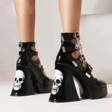 Funki Buys | Shoes | Women's Gothic Punk Mary Janes | Platform Heels