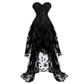 Funki Buys | Dresses | Women's Black Victorian Corset Dress