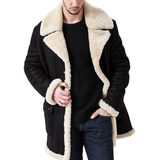 Funki Buys | Jackets | Men's Faux Suede, Faux Fur Winter Overcoat