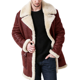 Funki Buys | Jackets | Men's Faux Suede, Faux Fur Winter Overcoat