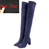 Funki Buys | Boots | Women's Over the Knee High Boots | PU Suede Boots