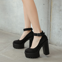 Funki Buys | Shoes | Women's Lolita Chunky Heel Platforms | Mary Janes