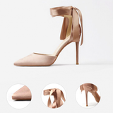 Funki Buys | Shoes | Women's Satin Wedding Shoes | Bow Tie Stilettos