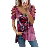 Funki Buys | Shirts | Women's Cross Strap Short Sleeved Zipper Shirt
