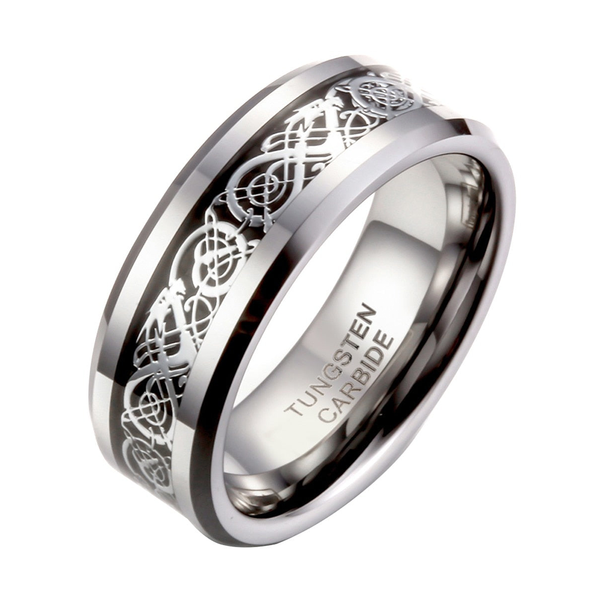 Funki Buys | Rings | Celtic Design Tungsten Wedding Ring | Anniversary