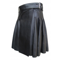 Funki Buys | Skirts | Men's Women's Faux Leather Gothic Kilt Miniskirt