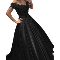 Funki Buys | Dresses | Women's Elegant Satin Ball Gown | Prom | Bridal