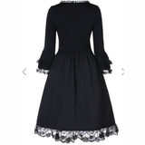 Funki Buys | Dresses | Women's Emo Gothic Punk Midi Dress | Victorian