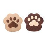Funki Buys | Coasters | Cat Paw Shaped, Solid Wood Coasters | 1-2 Pcs
