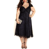 Funki Buys | Dresses | Women's Plus Size Midi Cocktail Dress | Party