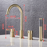 Funki Buys | Faucets | Luxury Gold Brass Bathroom Faucet Set | Taps
