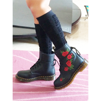Funki Buys | Boots | Women's Men's Luxury Genuine Leather Embroidered Boots
