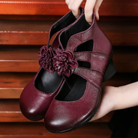 Funki Buys | Shoes | Women's Genuine Leather High Heel Mary Jane Pumps