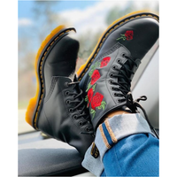 Funki Buys | Boots | Women's Men's Luxury Genuine Leather Embroidered Boots