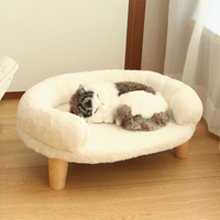 Funki Buys | Pet Beds | Dogs Cats Round Sofa Nest | Raised Pet Chair