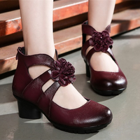 Funki Buys | Shoes | Women's Genuine Leather High Heel Mary Jane Pumps