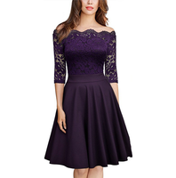 Funki Buys | Dresses | Women's Elegant Lace Party Dress | Cocktail