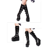 Funki Buys | Boots | Women's Platform Buckle Boots | Knee High Boot