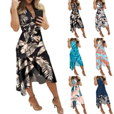 Funki Buys | Dresses | Women's Summer Cocktail Party Dress Midi Dress