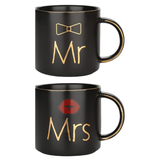 Funki Buys | Mugs | Mr and Mrs Coffee Mugs Gift-Set | Wedding Bridal