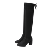 Funki Buys | Boots | Women's Thigh High Boots | Block Heel 4|6|8cm