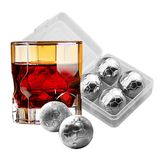Funki Buys | Whisky Stones | Soccer Ball Stainless Steel Ice Cube Set