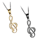 Funki Buys | Necklaces | Unisex Stainless Steel Music Note Necklace