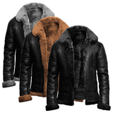 Funki Buys | Jackets | Men's Faux Fur, Faux Leather Winter Jacket