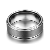 Funki Buys | Rings | Unisex Tungsten Wedding Band Engagement Ring 1 Pcs