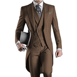 Funki Buys | Suits | Men's 3 Piece Custom Groomsmen Suit | Tailcoat