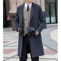Funki Buys | Jackets | Men's Plus Size Woolen Overcoat | Trench Coat 10XL