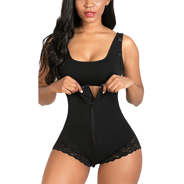 Women's Zipper Breathable Zip Up Skinny One Piece Shaping Body Shaper Tummy  Control Butt Lifting Ultra Soft Shapewear, Black, XXXXXXL : :  Everything Else