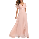 Funki Buys | Dresses | Women's Luxury Chiffon Evening Gown