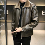 Funki Buys | Jackets | Men's Faux Leather Winter Jacket | Plus 4XL