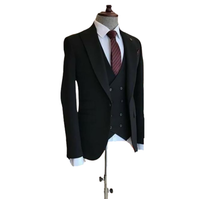 Funki Buys | Suits | Men's 3 Pcs Tailored Double Breasted Suit | Slim Fit