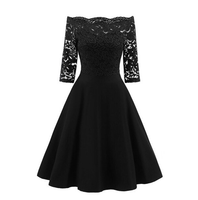 Funki Buys | Dresses | Women's Elegant Lace Party Dress | Cocktail